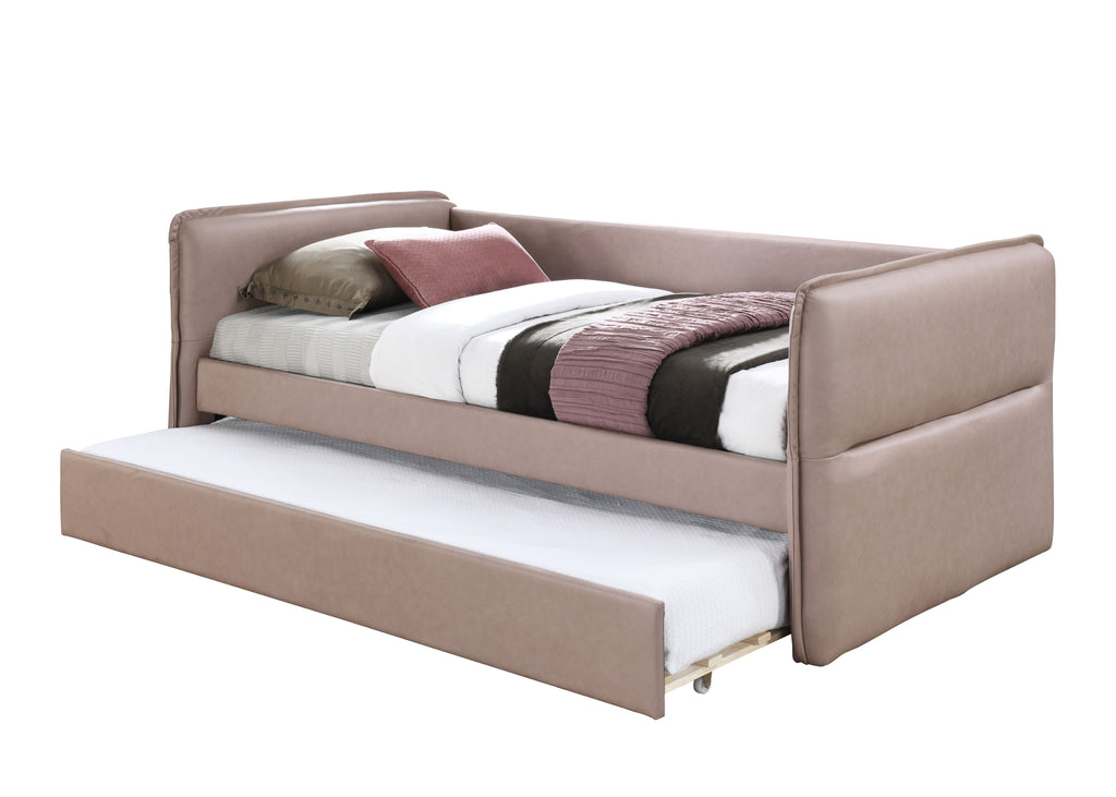 Daybed With a Trundle in Dusty Rose