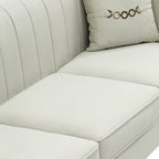 Modern Velvet Upholstered Sofa Set of 2