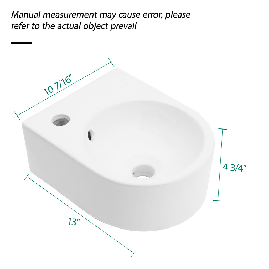 Stain Resistant Rectangular Bathroom Sink