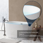 47" Acrylic Freestanding Bathtub