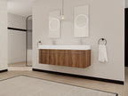 60 Inch Wall-Mounted Bathroom Vanity with Sink