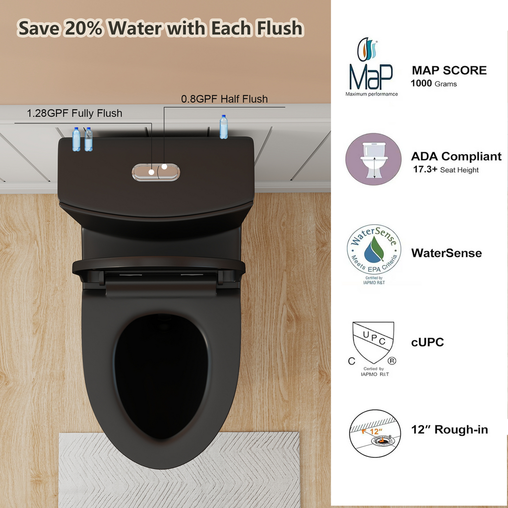 Tornado Flush One-Piece Toilet