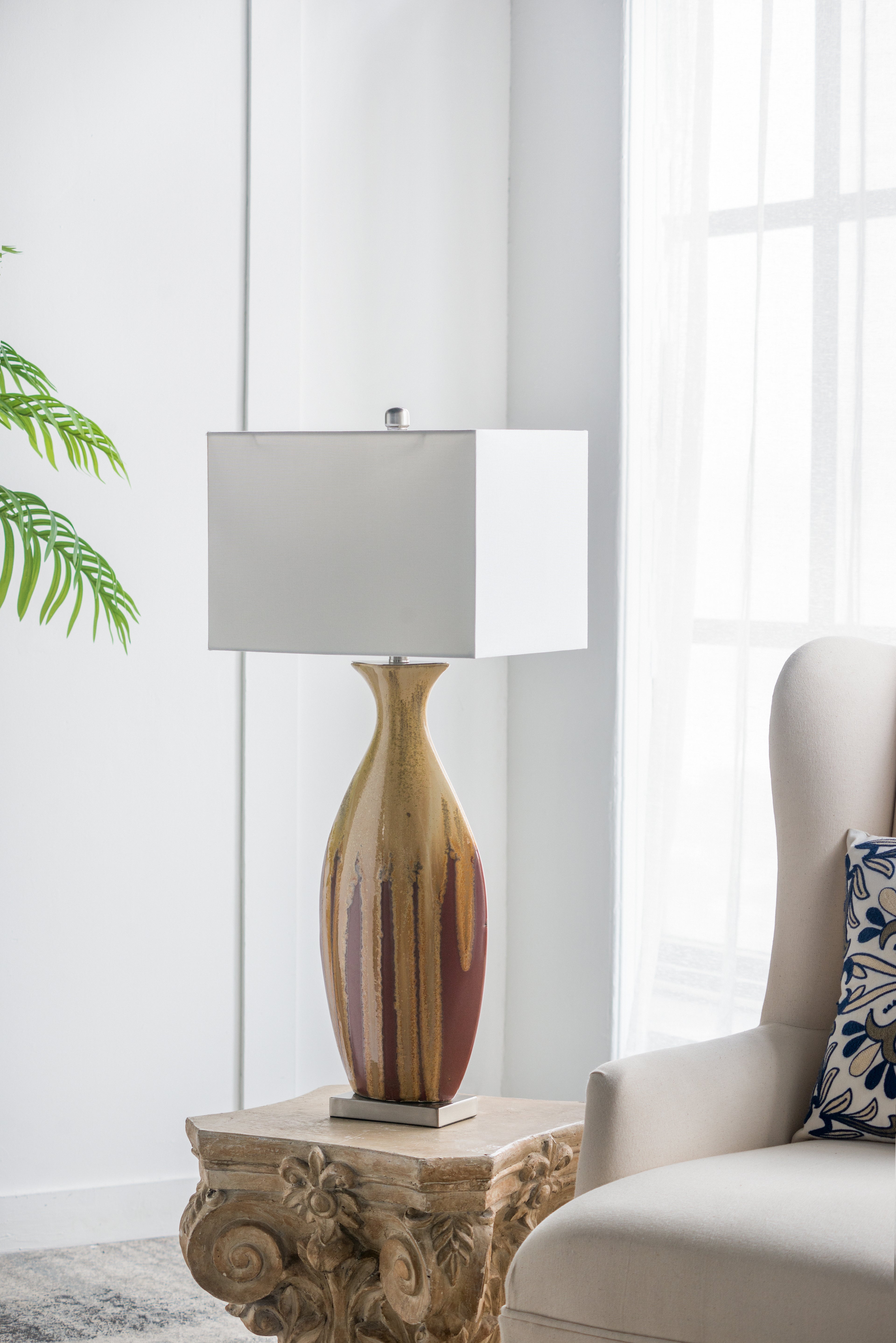 16x10.5x36" Ceramic Table Lamp
