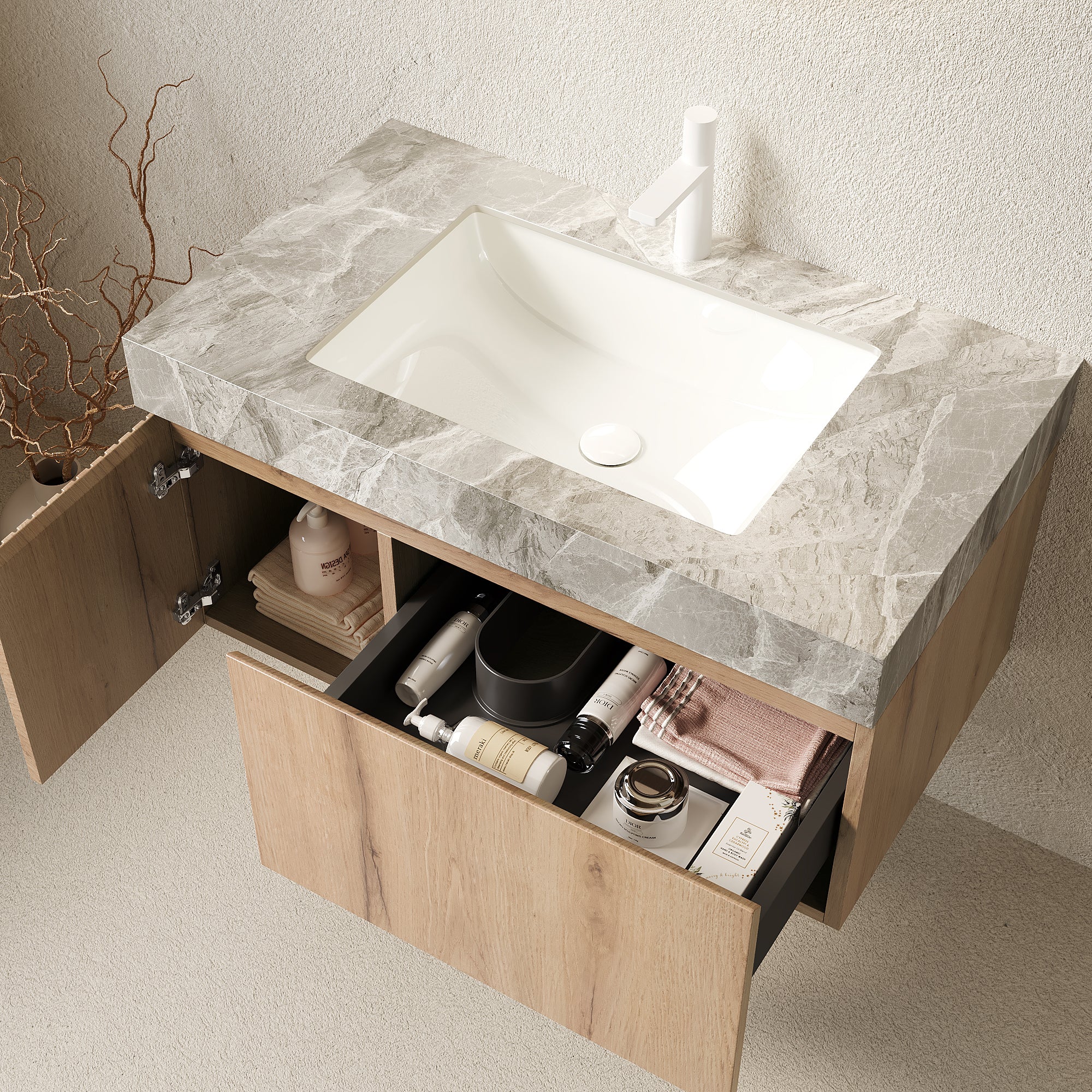 MURI 36" Bathroom Vanity with Sink