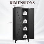 Metal Adjustable 2 Doors Storage Cabinet