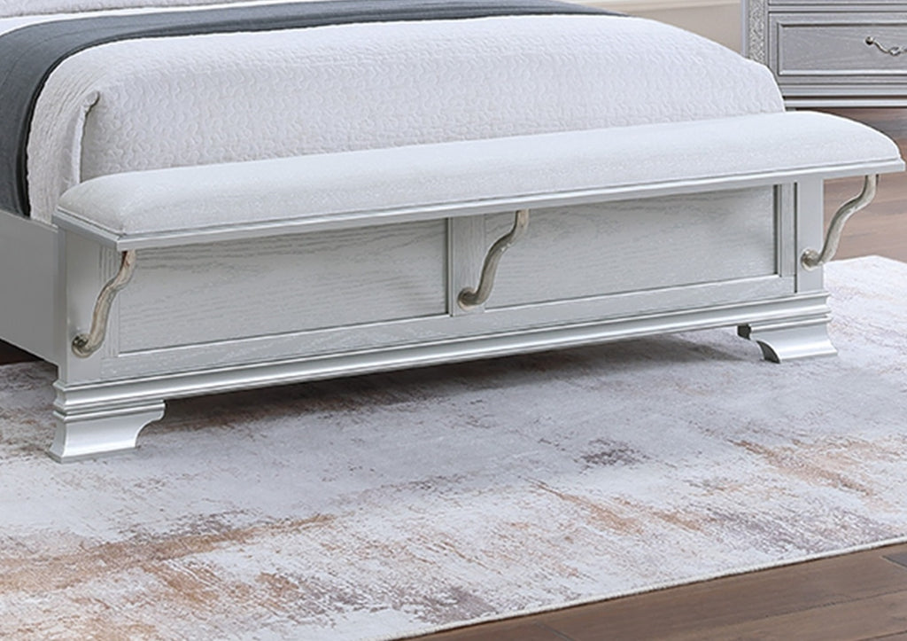 Contemporary Elegant King Size Bed 3-Piece Set