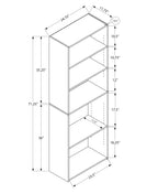 6 Tier Bookshelf, Bookcase - 72"h Office & Bedroom