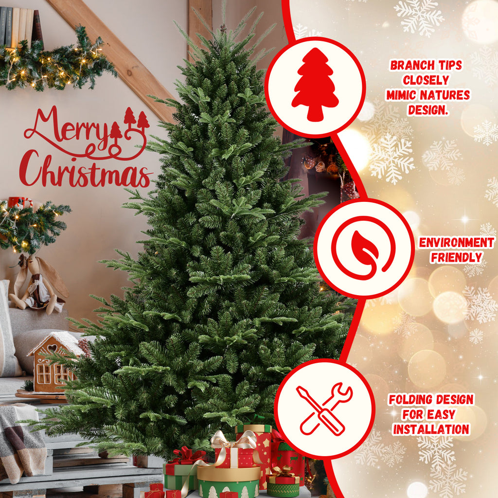 Full-Shaped 7.5FT Christmas Tree with 2441 Tips