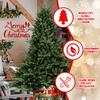 Full-Shaped 7FT Christmas Tree with 2257 Tips