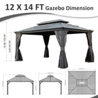 12' X 14' Hardtop Gazebo