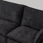108.5" Modular Sectional L Shape Sofa with Movable Ottoman