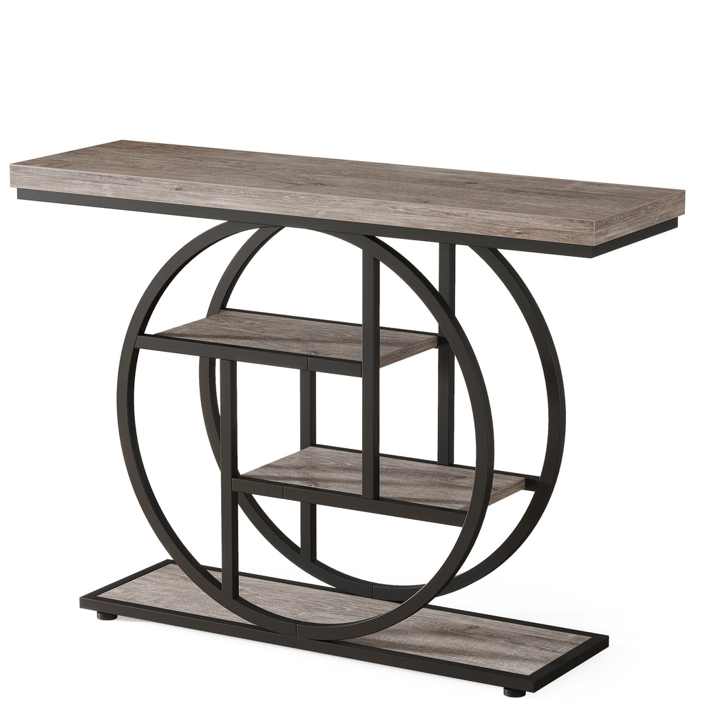 41.3" Industrial Console Table, 4-Tier