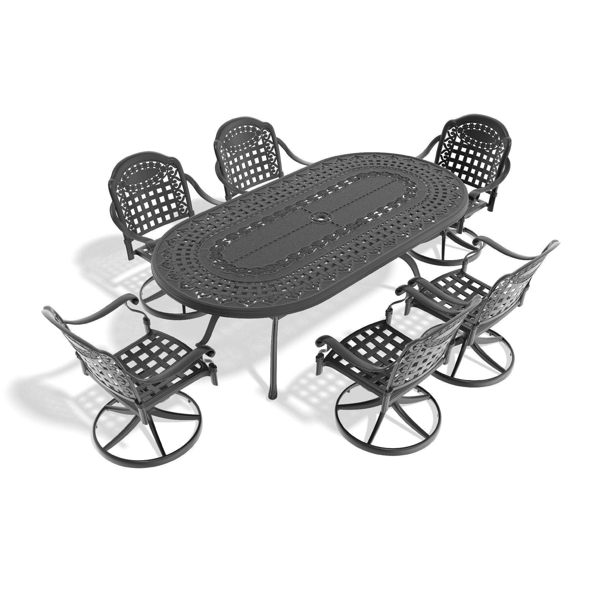 7-Piece All-Weather Cast Aluminum Dining Set