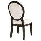 Fulton Dark Cocoa Oval Back Dining Side Chair Set (2 of Set)