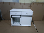 Elegant Modern Wooden Dog Crate with Storage