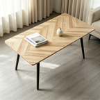 Modern Minimalist MDF Wood Color Desktop Dining Table