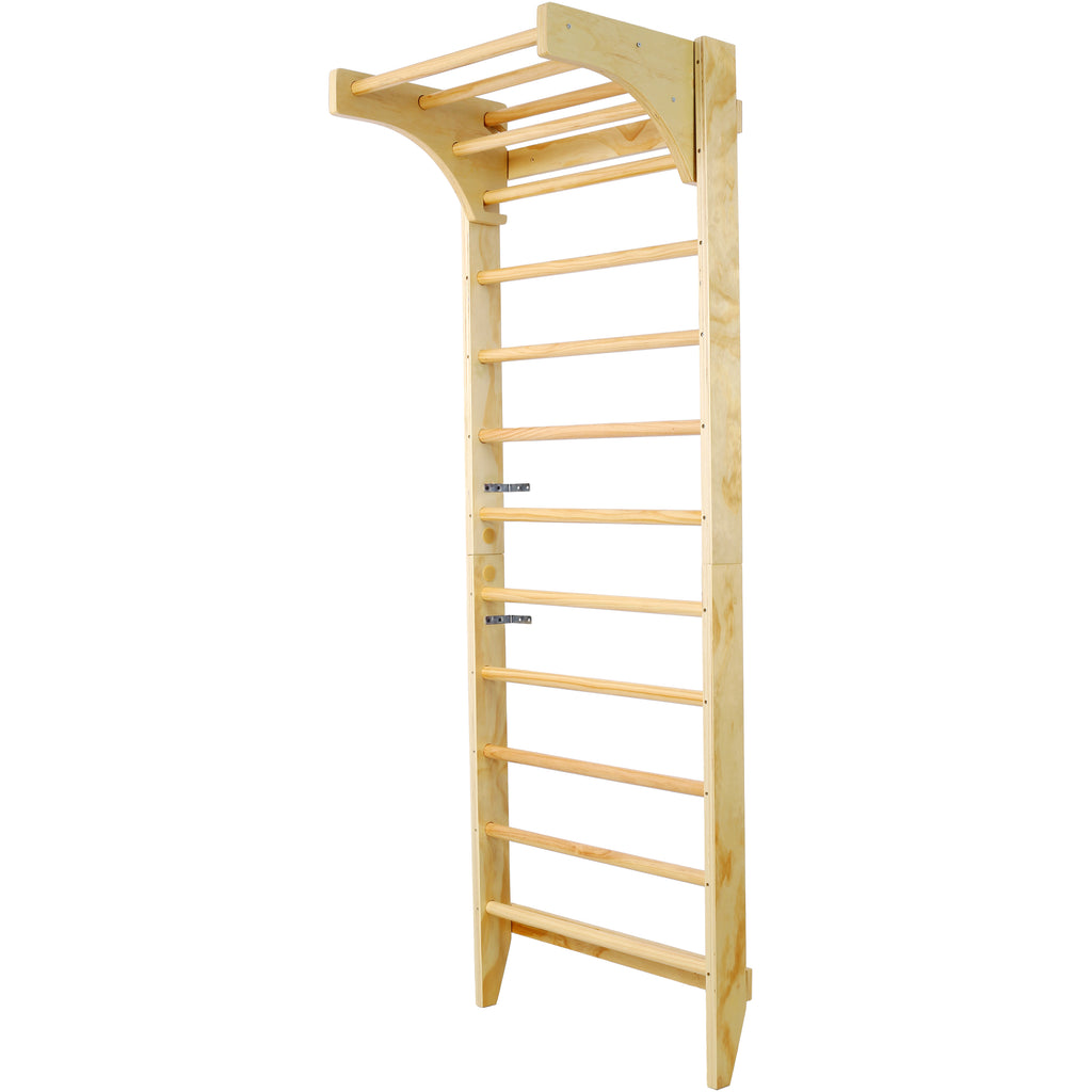 Wooden Swedish Ladder Stall Bars Set for Physical Therapy & Gymnastics