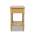 Easton 28" Modern Farmhouse Turned 1-Drawer Storage Side Table