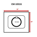 24'' H x 30'' W Concrete Outdoor Fire Pit