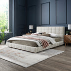Hudson Upholstered Platform Bed Frame