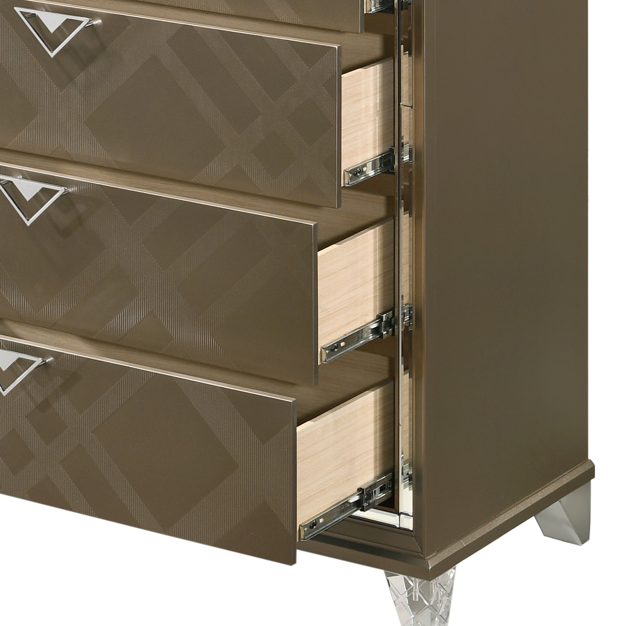 Skylar Dark Champagne Finish Chest