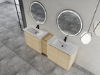 92'' Freestanding Bathroom Vanity with Ceramic Sink