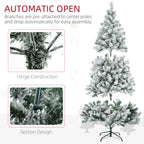 7.5ft Tall Prelit Artificial Christmas Tree