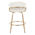 Jie Fixed-Height Contemporary Counter Stool with Swivel