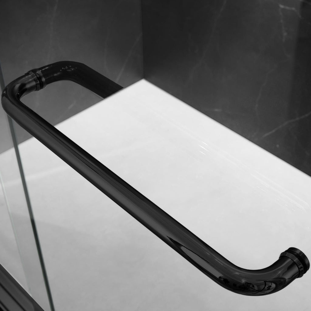 60'' W x 74'' H Sliding Frameless Shower Door with 6mm Tempered Glass