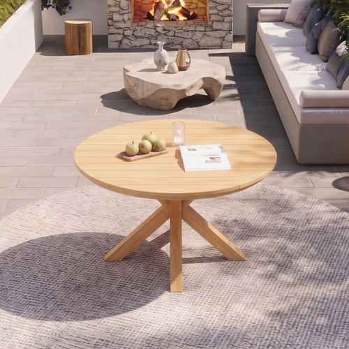 44.5 Inch Round Outdoor Dining Table
