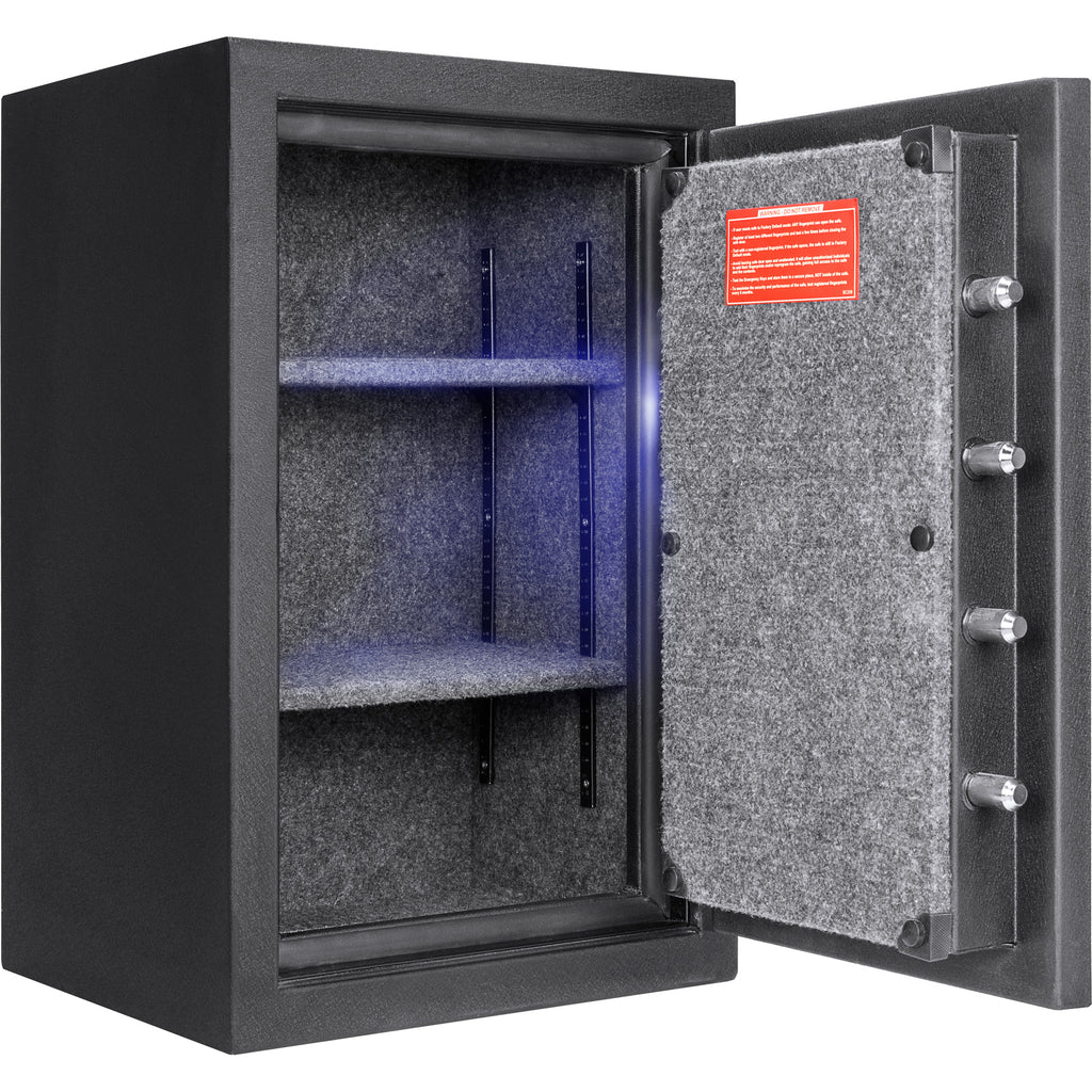 2.02 Cubic Ft Biometric Keypad Fire Resistant Safe