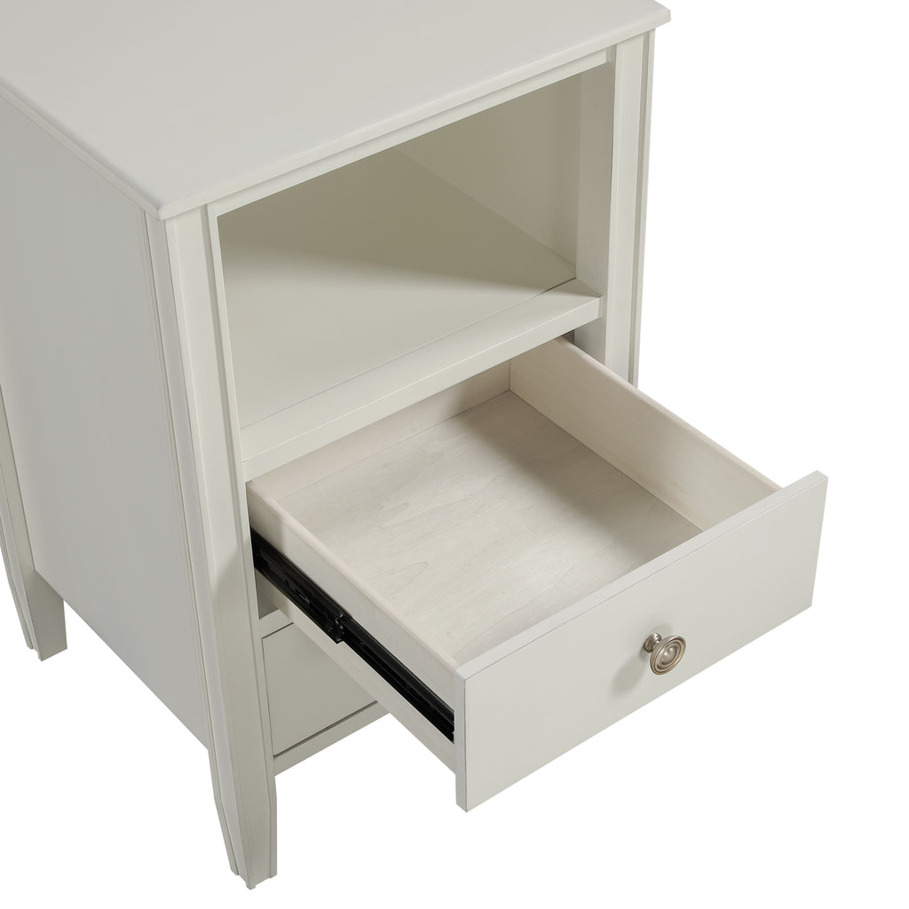 Winston 2-Drawer Storage Nightstand - Antique
