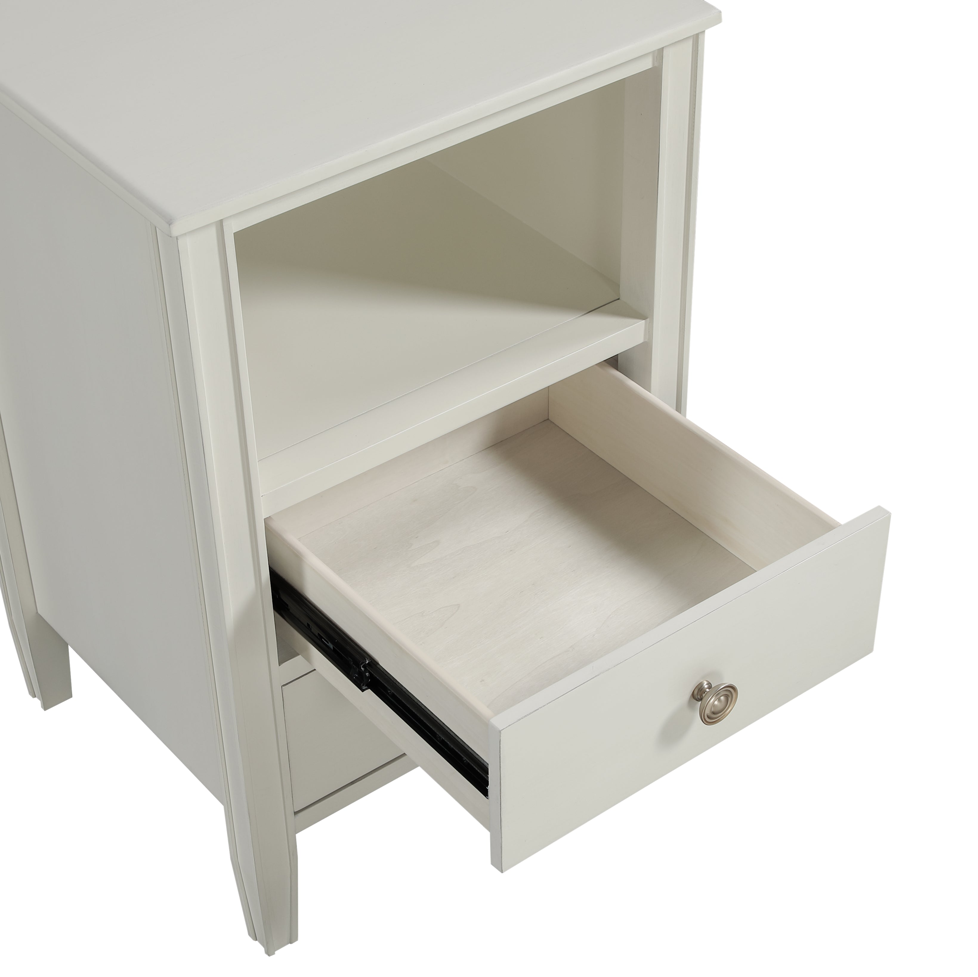 Winston 2-Drawer Storage Nightstand - Antique
