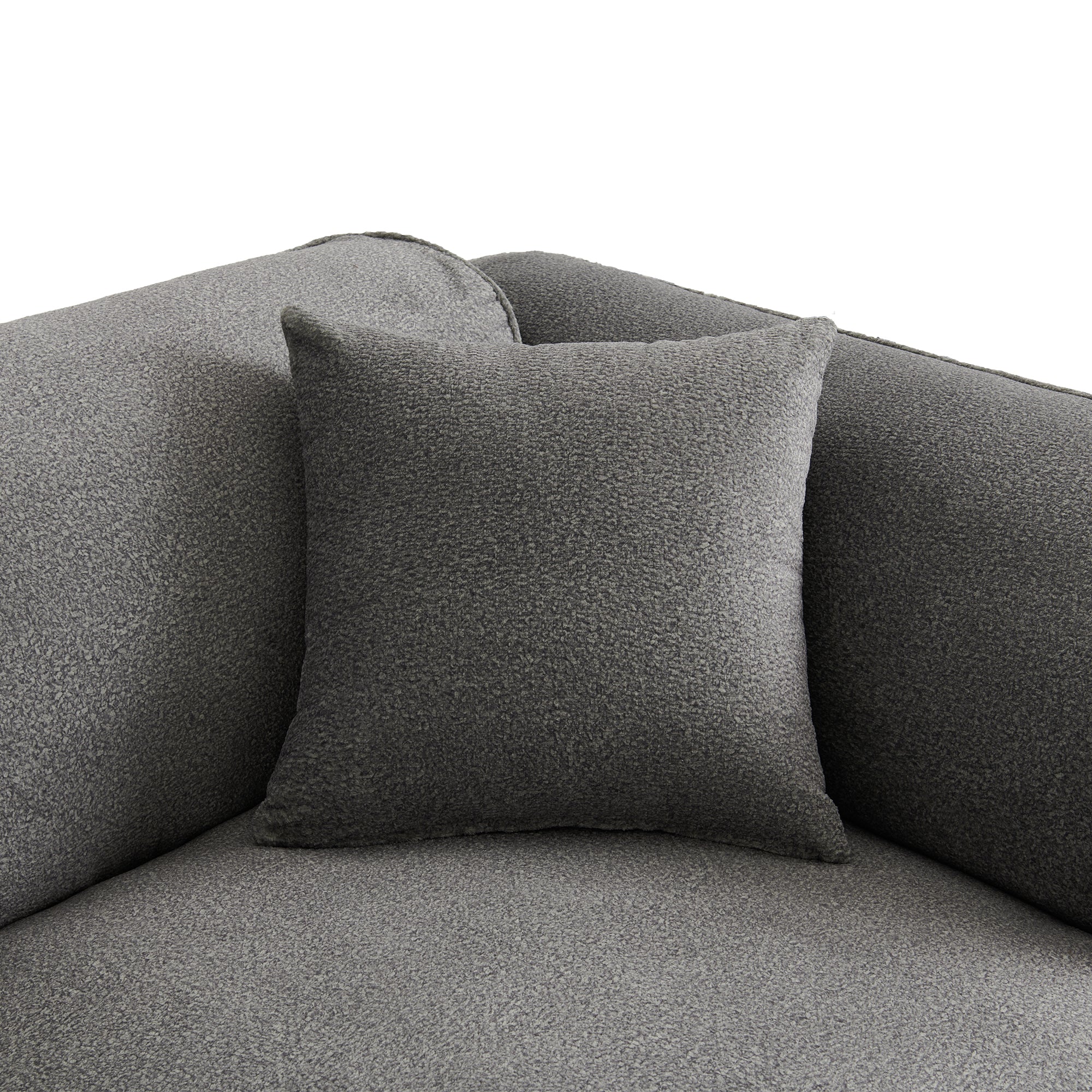 U_Style Luxury Living Room Double-Needle Cut Velvet Sofa