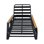5-Piece Outdoor Chaise Lounge Set, 2 Adjustable Recliners with Side Table