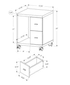 Rolling File Cabinet with Storage