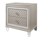 Cross Glam Champagne Nightstand