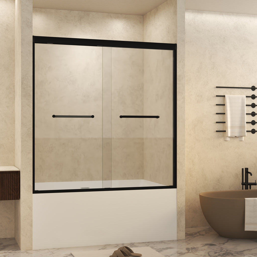Tempered Glass Double Sliding Shower Door