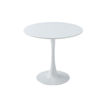White Round Dining Table
