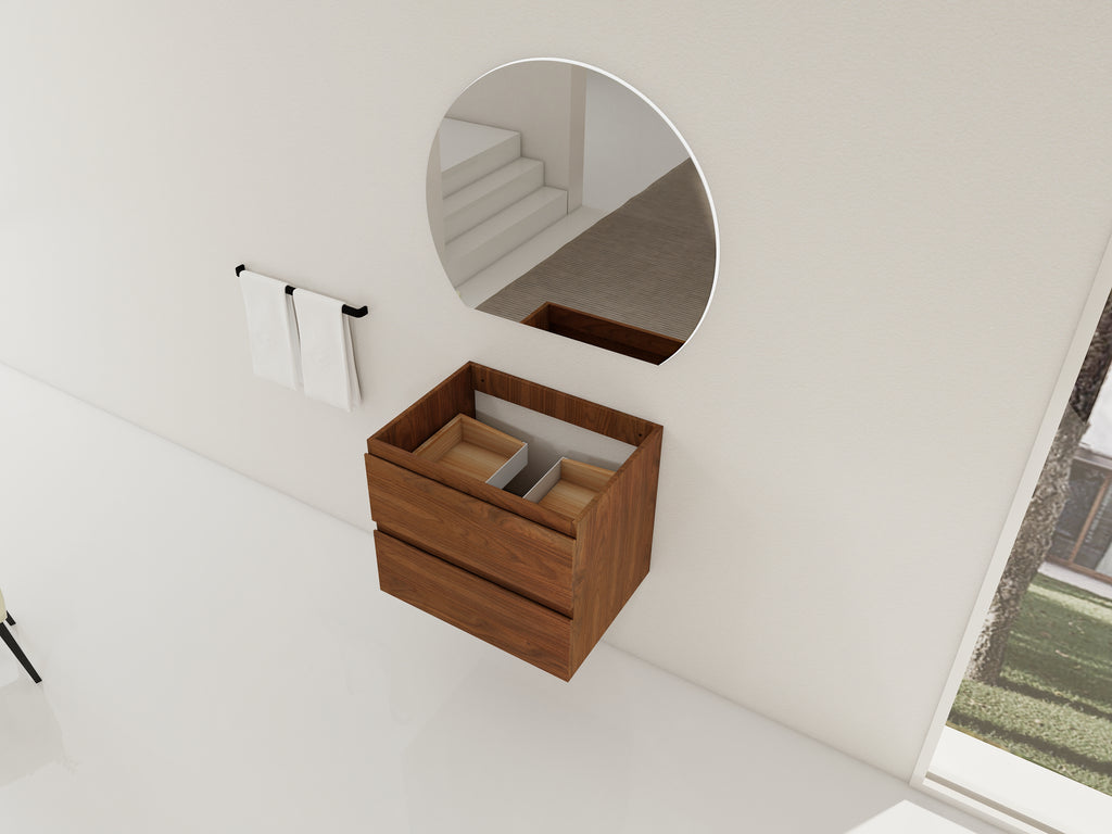24" Wall-Mounted Bathroom Vanity Cabinet