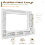 Vibe Haus 98.4" Wall Unit Entertainment Center