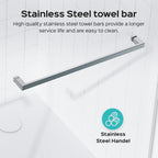 Frameless Double Sliding Shower Door