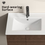 Double Bowl Ceramic Bathroom Sink