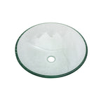 Bathroom Artistic Tempered Crackle-Glass Vessel Sink