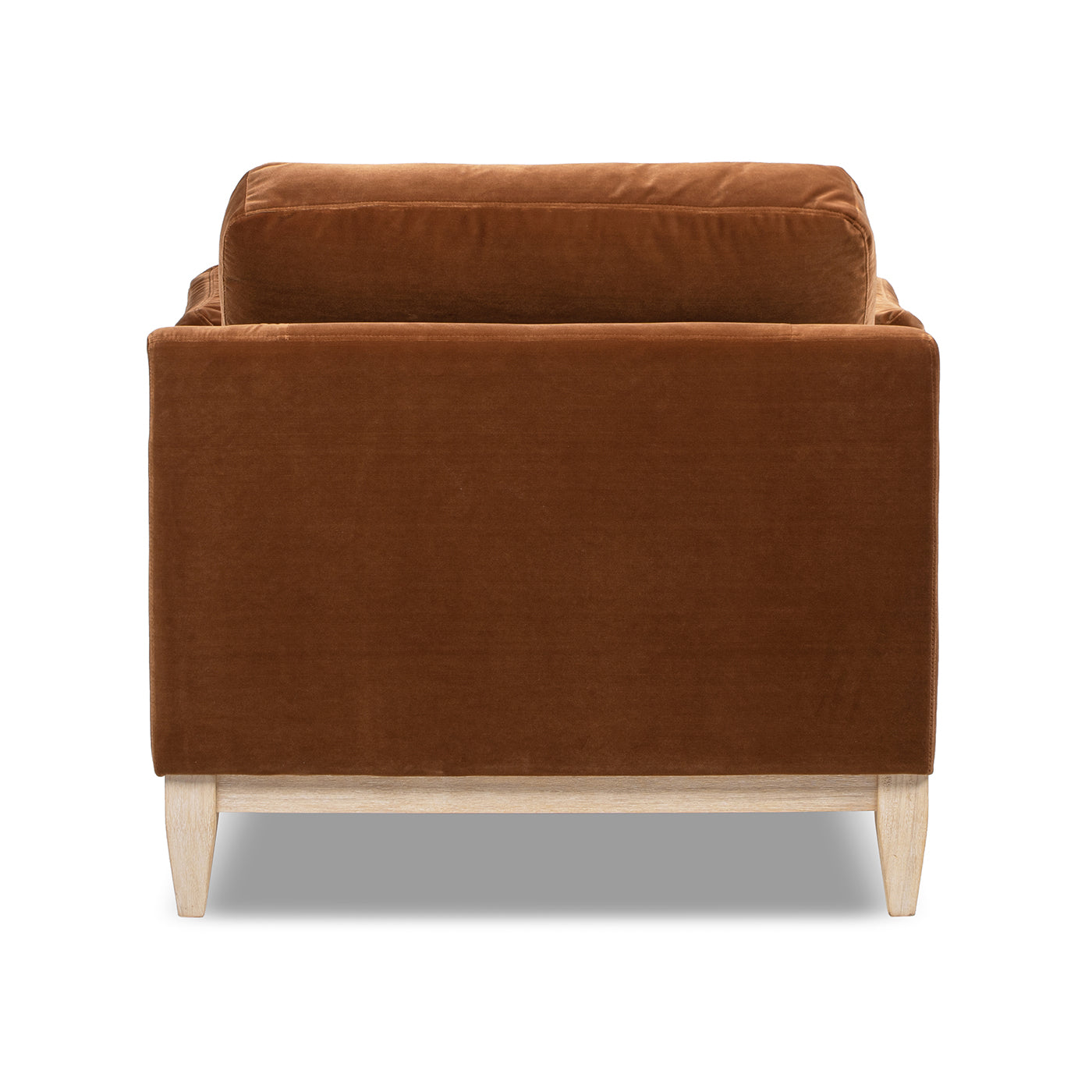 Pasadena Modern Farmhouse Chaise Lounge Chair, Burnt