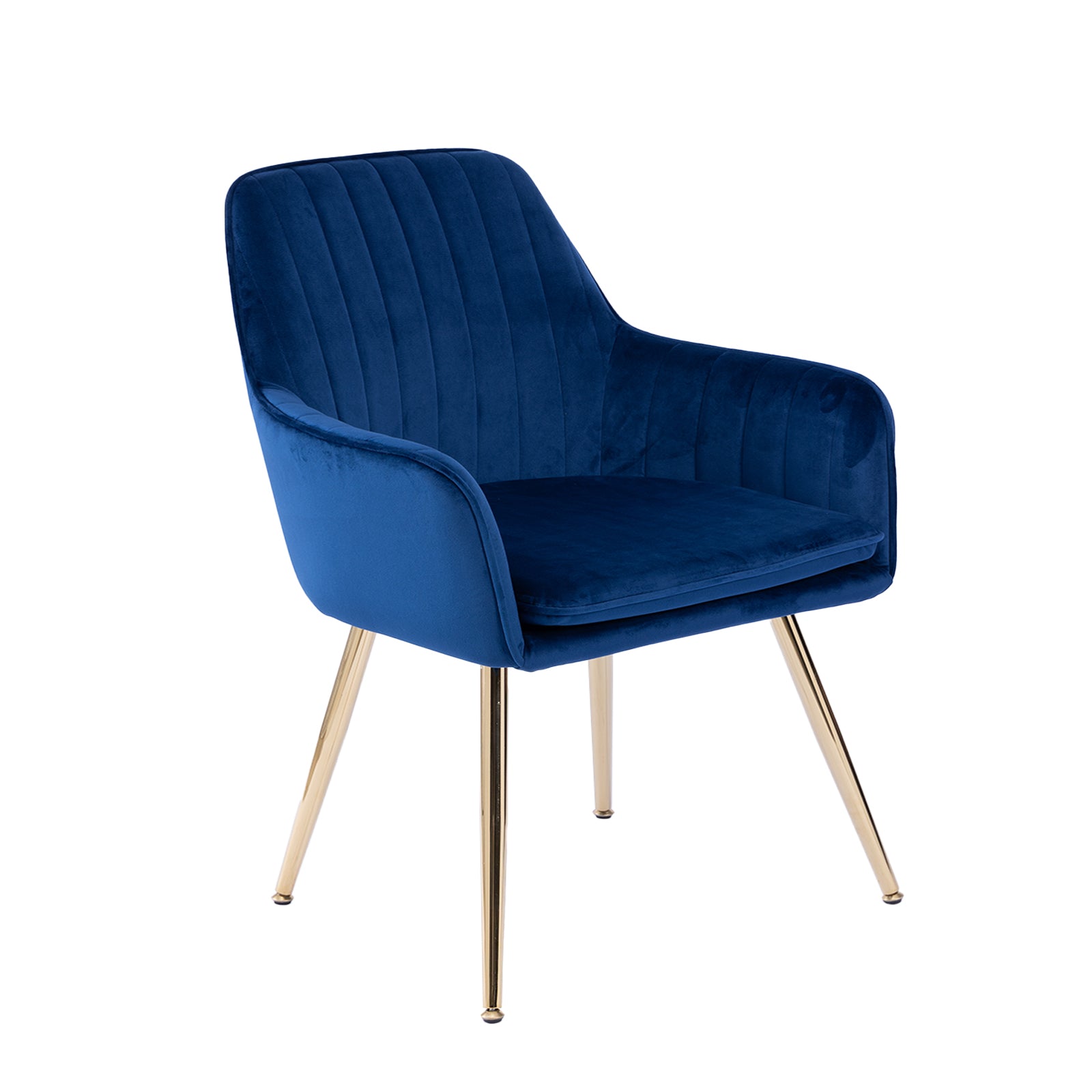 Velvet Dining Chair Set of 2 - Modern Mid-Back Accent Chairs