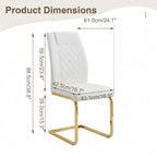 High-Back Dining Chairs Set of 4