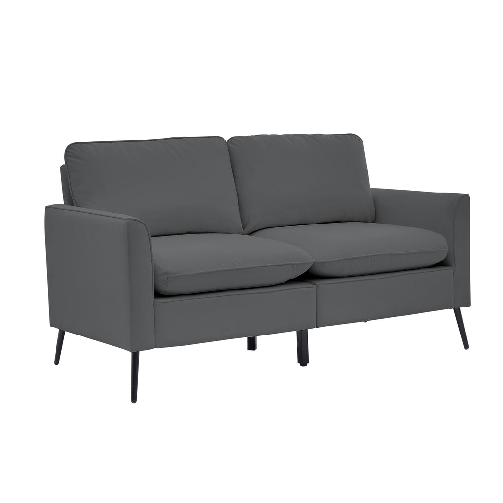 TS Cat Paw Leather Upholstered Loveseat