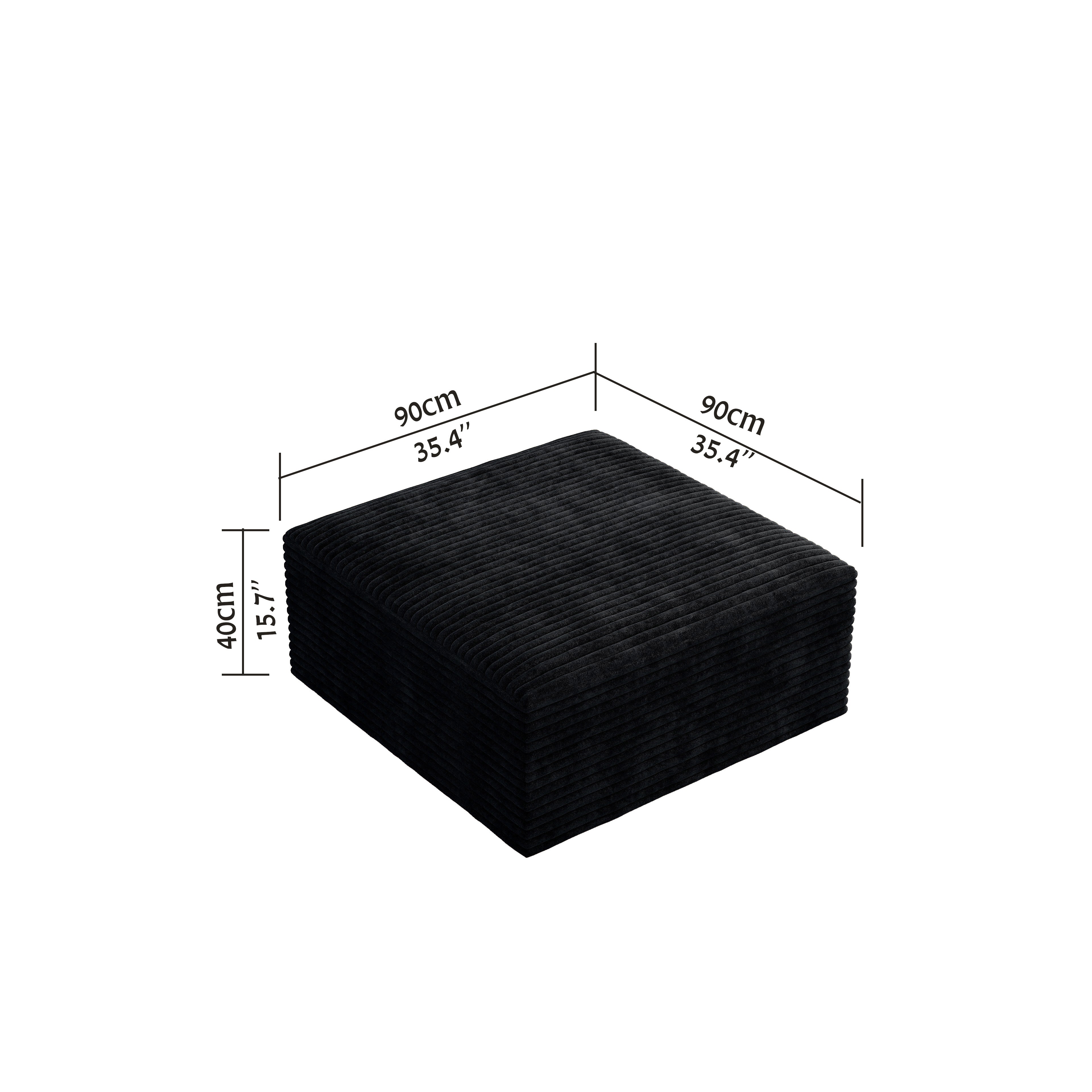 SP-009M Black Ottoman