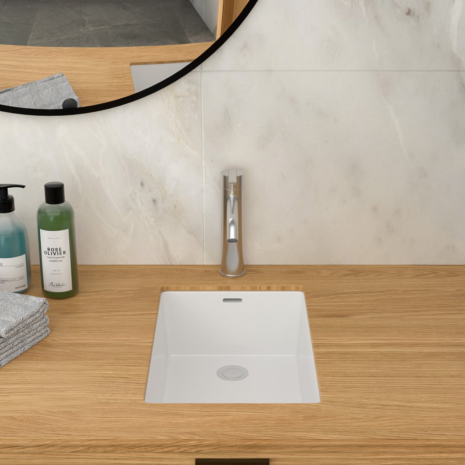 Premium Ceramic Undermount Bathroom Sink